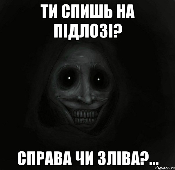 Ти спишь на підлозі? Справа чи зліва?..., Мем Ночной гость