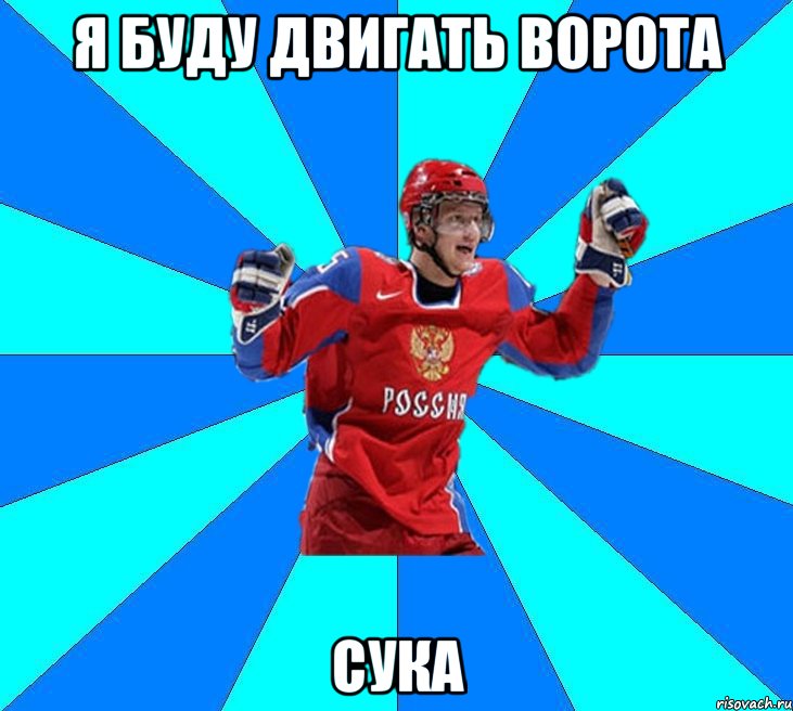 Я буду двигать ворота Сука, Мем Хоккеист