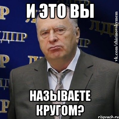 И ЭТО ВЫ НАЗЫВАЕТЕ КРУГОМ?, Мем Хватит это терпеть (Жириновский)