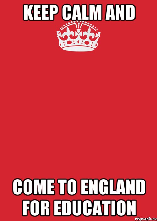 Keep calm and Come to England for education, Комикс Keep Calm 3