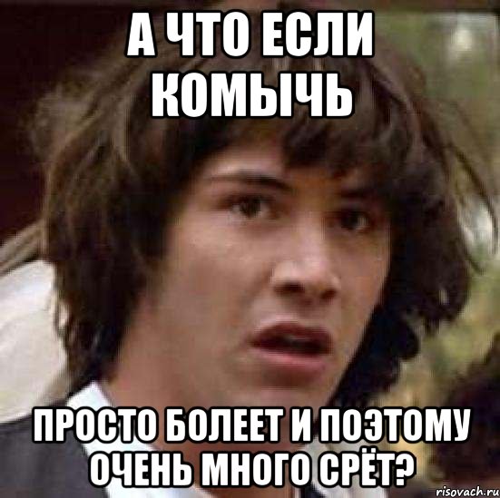 А что если комычь Просто болеет и поэтому очень много срёт?, Мем А что если (Киану Ривз)