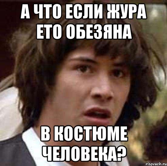 а что если жура ето обезяна в костюме человека?, Мем А что если (Киану Ривз)