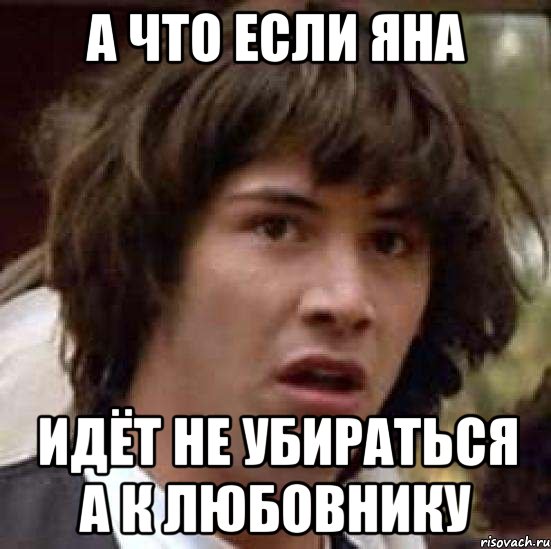 а что если яна идёт не убираться а к любовнику, Мем А что если (Киану Ривз)