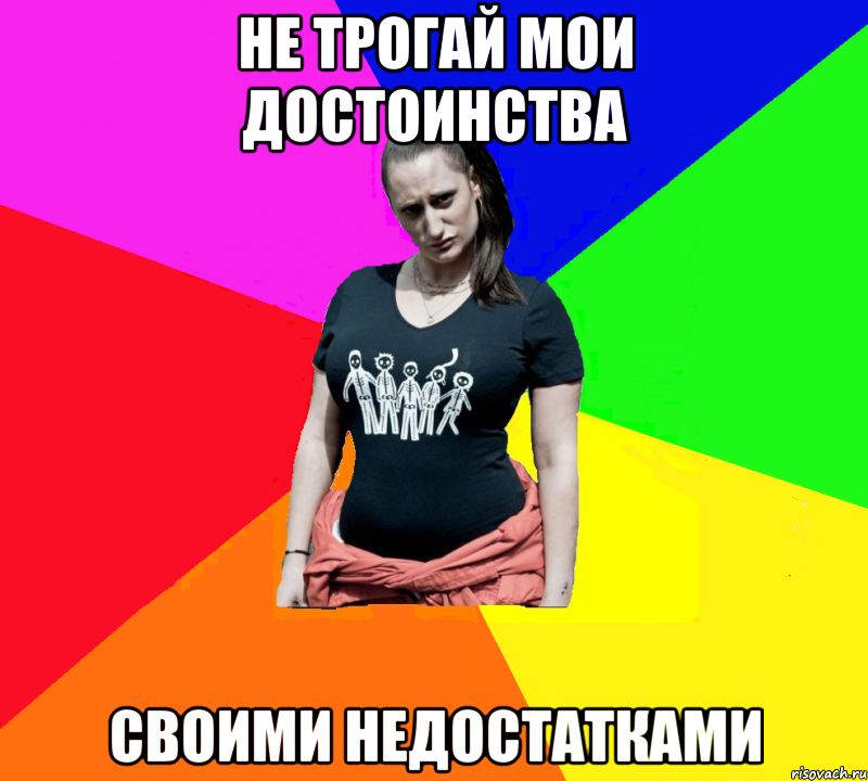 не трогай мои достоинства своими недостатками