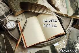 La vita e bella, Комикс la vita  e bella