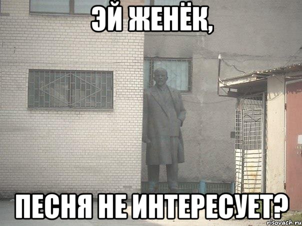 эй женёк, песня не интересует?, Мем  Ленин за углом (пс, парень)