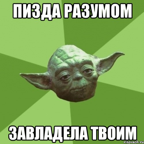 пизда разумом завладела твоим, Мем Мастер Йода
