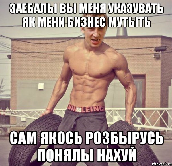 Заебалы вы меня указувать як мени бизнес мутыть сам якось розбырусь понялы нахуй