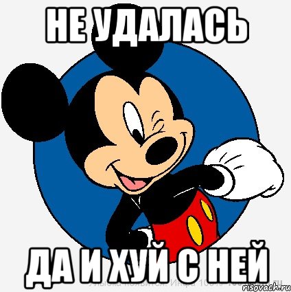 не удалась да и хуй с ней, Мем микки