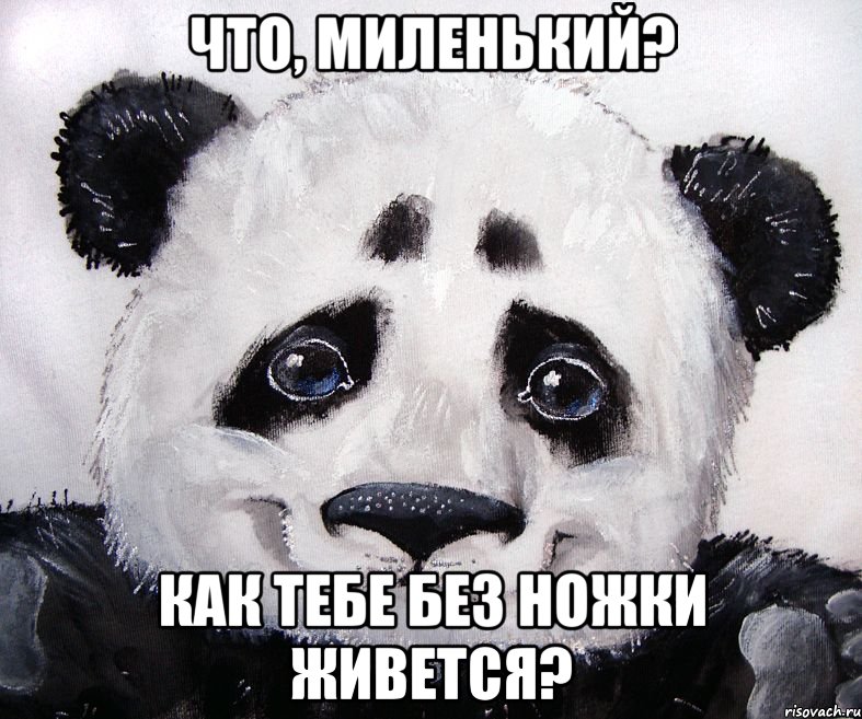 ЧТО, МИЛЕНЬКИЙ? КАК ТЕБЕ БЕЗ НОЖКИ ЖИВЕТСЯ?