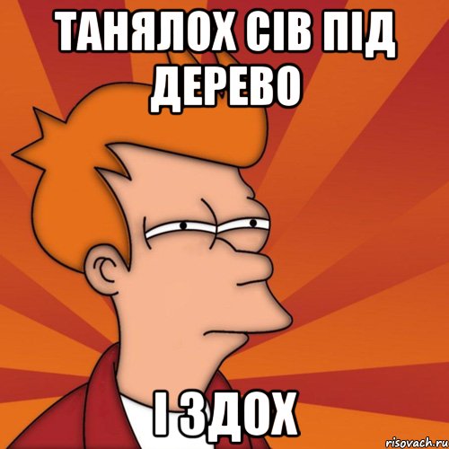 ТАНЯЛОХ СІВ ПІД ДЕРЕВО І ЗДОХ, Мем Мне кажется или (Фрай Футурама)