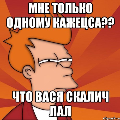 Мне только одному кажецса?? Что Вася Скалич Лал, Мем Мне кажется или (Фрай Футурама)