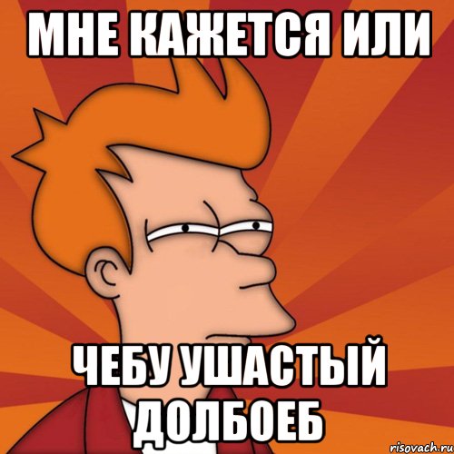 Мне кажется или Чебу ушастый долбоеб, Мем Мне кажется или (Фрай Футурама)