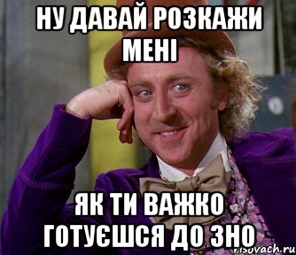 Ну давай розкажи мені як ти важко готуєшся до зно, Мем мое лицо