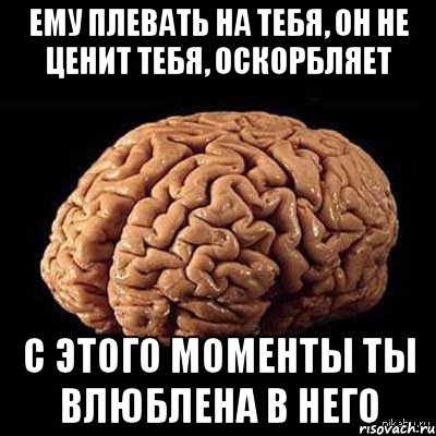 ему плевать на тебя, он не ценит тебя, оскорбляет с этого моменты ты влюблена в него