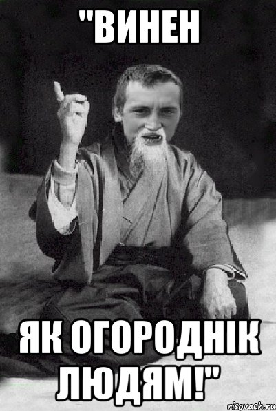 "Винен як Огороднік людям!", Мем Мудрий паца