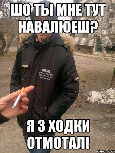шо ты мне тут навалюеш? я 3 ходки отмотал!
