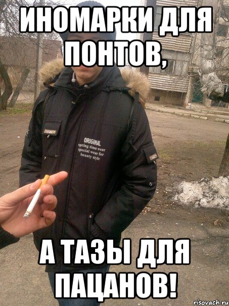 иномарки для понтов, а тазы для пацанов!, Мем мурчик
