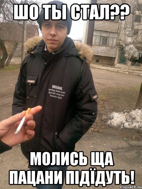 шо ты стал?? молись ща пацани підїдуть!, Мем мурчик