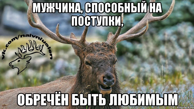 мужчина, способный на поступки, обречён быть любимым