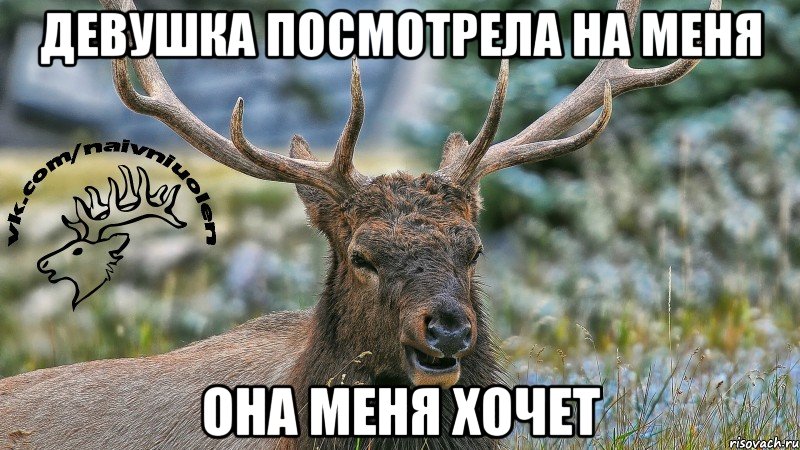 Девушка посмотрела на меня Она меня хочет