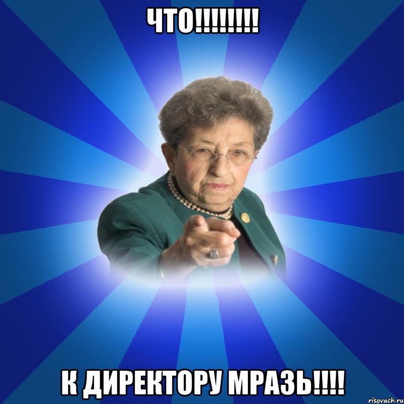 ЧТО!!!!!!!! К Директору мразь!!!!, Мем Наталья Ивановна