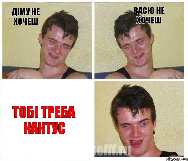 діму не хочеш васю не хочеш тобі треба кактус