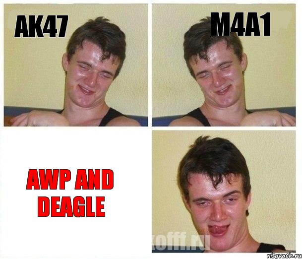 Ak47 M4A1 AWP and Deagle