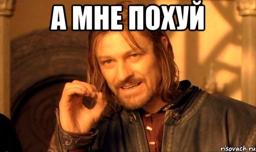 А мне похуй , Мем Нельзя просто так взять и (Боромир мем)