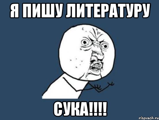 Я пишу литературу СУКА!!!!, Мем Ну почему