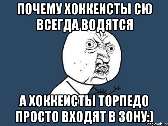 Почему хоккеисты СЮ всегда водятся а Хоккеисты Торпедо просто входят в зону:), Мем Ну почему