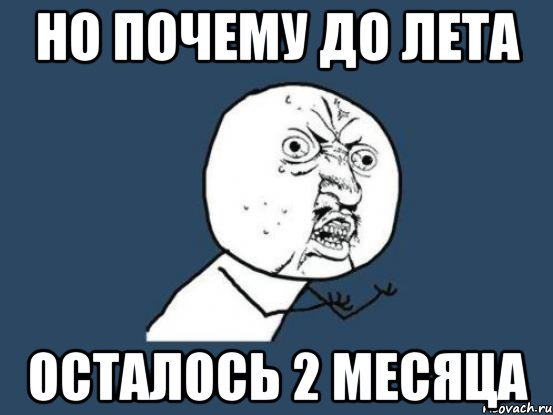 Но почему до лета осталось 2 месяца, Мем Ну почему