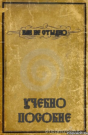 КАК НЕ СТЫДНО УЧЕБНО ПОСОБИЕ, Комикс обложка книги