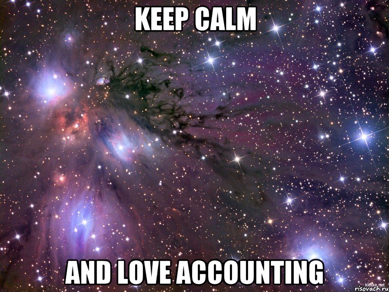 KEEP CALM AND LOVE ACCOUNTING, Мем Космос