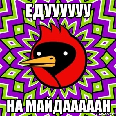 Едуууууу на Майдааааан, Мем Омская птица