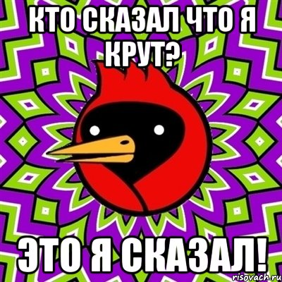 Кто сказал что я крут? Это я сказал!, Мем Омская птица