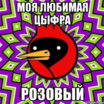 моя любимая цыфра розовый, Мем Омская птица