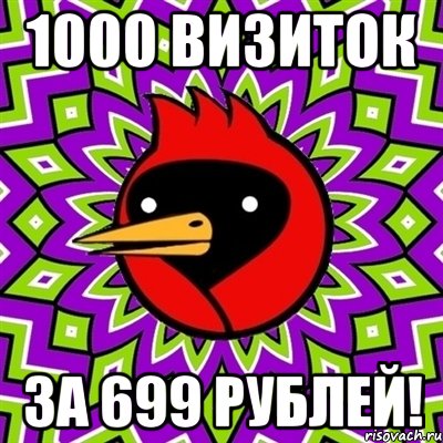 1000 ВИЗИТОК ЗА 699 РУБЛЕЙ!, Мем Омская птица