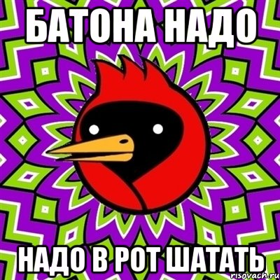 Батона надо надо в рот шатать, Мем Омская птица