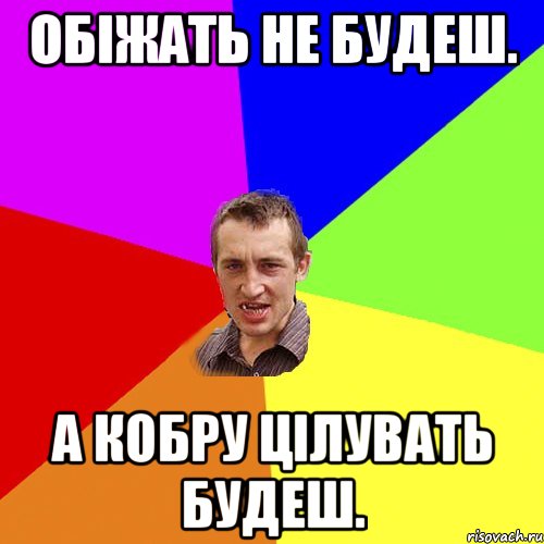 Обіжать не будеш. А кобру цілувать будеш., Мем Чоткий паца