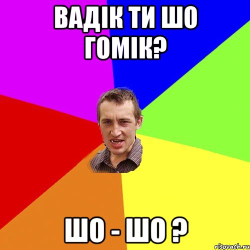 вадік ти шо гомік? ШО - ШО ?, Мем Чоткий паца