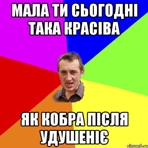 мала ти сьогодні така красіва як кобра після удушеніє, Мем Чоткий паца
