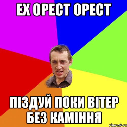 Ех Орест орест Піздуй поки вітер без каміння, Мем Чоткий паца