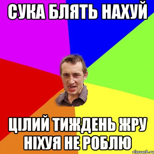 Сука блять нахуй Цілий тиждень жру ніхуя не роблю, Мем Чоткий паца