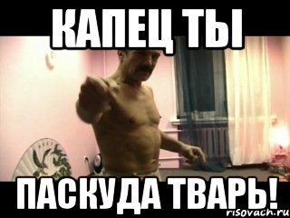 Капец ты паскуда тварь!, Мем Паскуда тварь