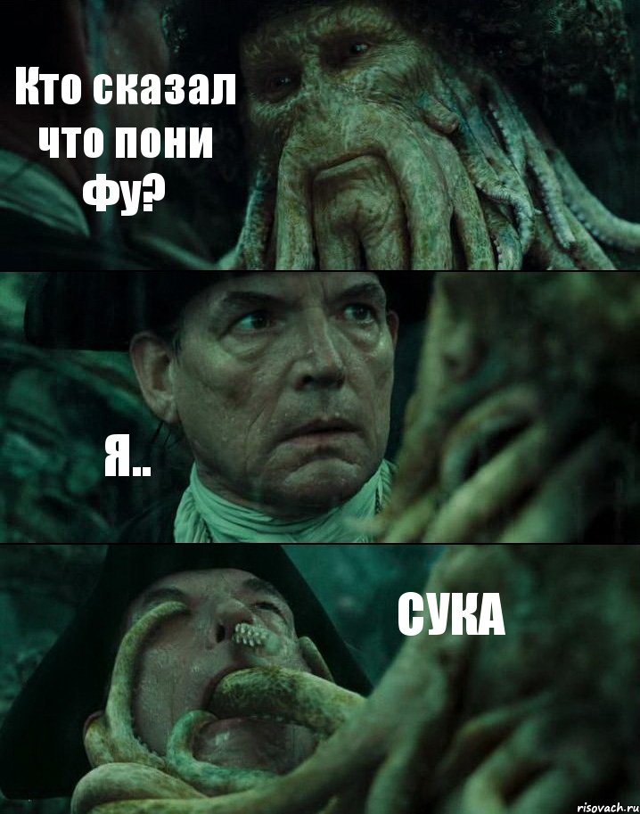 Кто сказал что пони Фу? Я.. СУКА