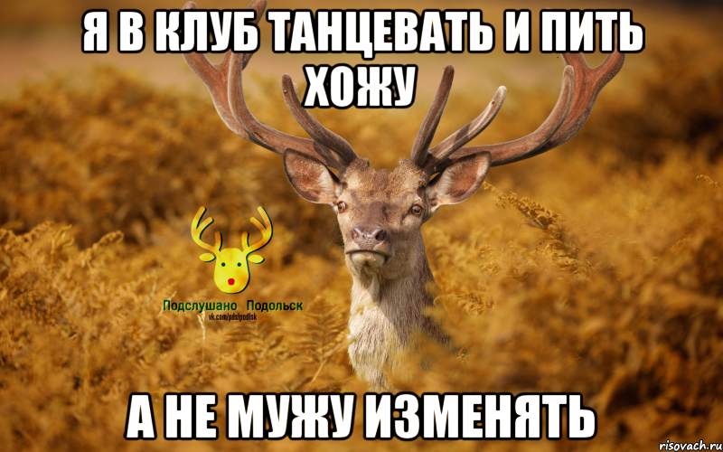 я в клуб танцевать и пить хожу а не мужу изменять