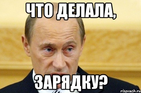 что делала, ЗАРЯДКУ?, Мем путин