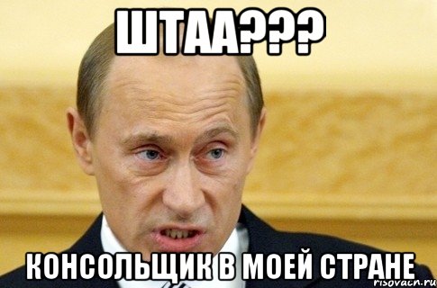 штаа??? консольщик в моей стране, Мем путин