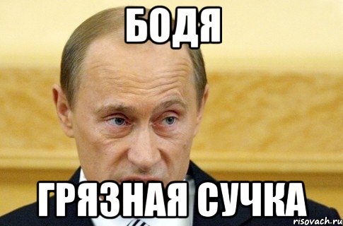 Бодя грязная сучка, Мем путин